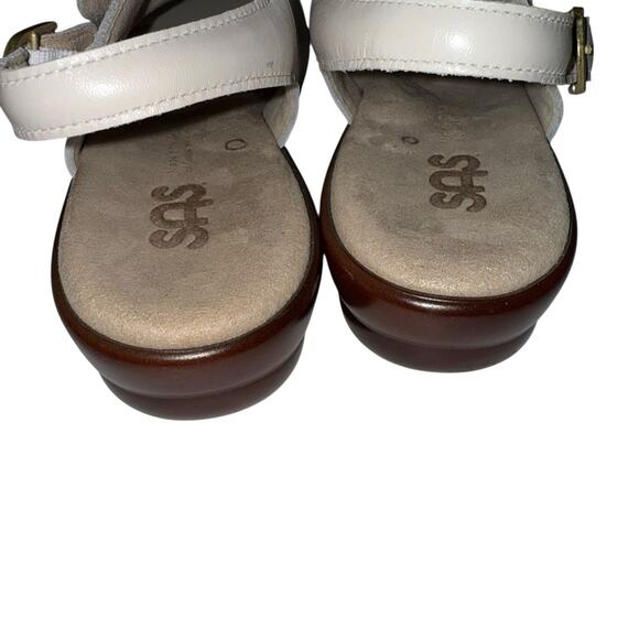 SAS Tripad Comfort Quatro Sandals Slingback Beige Bone Leather 8 N - Picture 8 of 12